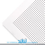 تایل آکوستیک پانچ دایره ای 8/12/36 فلیس سفید
