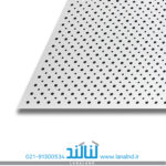 تایل آکوستیک پانچ دایره ای 8/12/36 روکش PVC فلیس مشکی